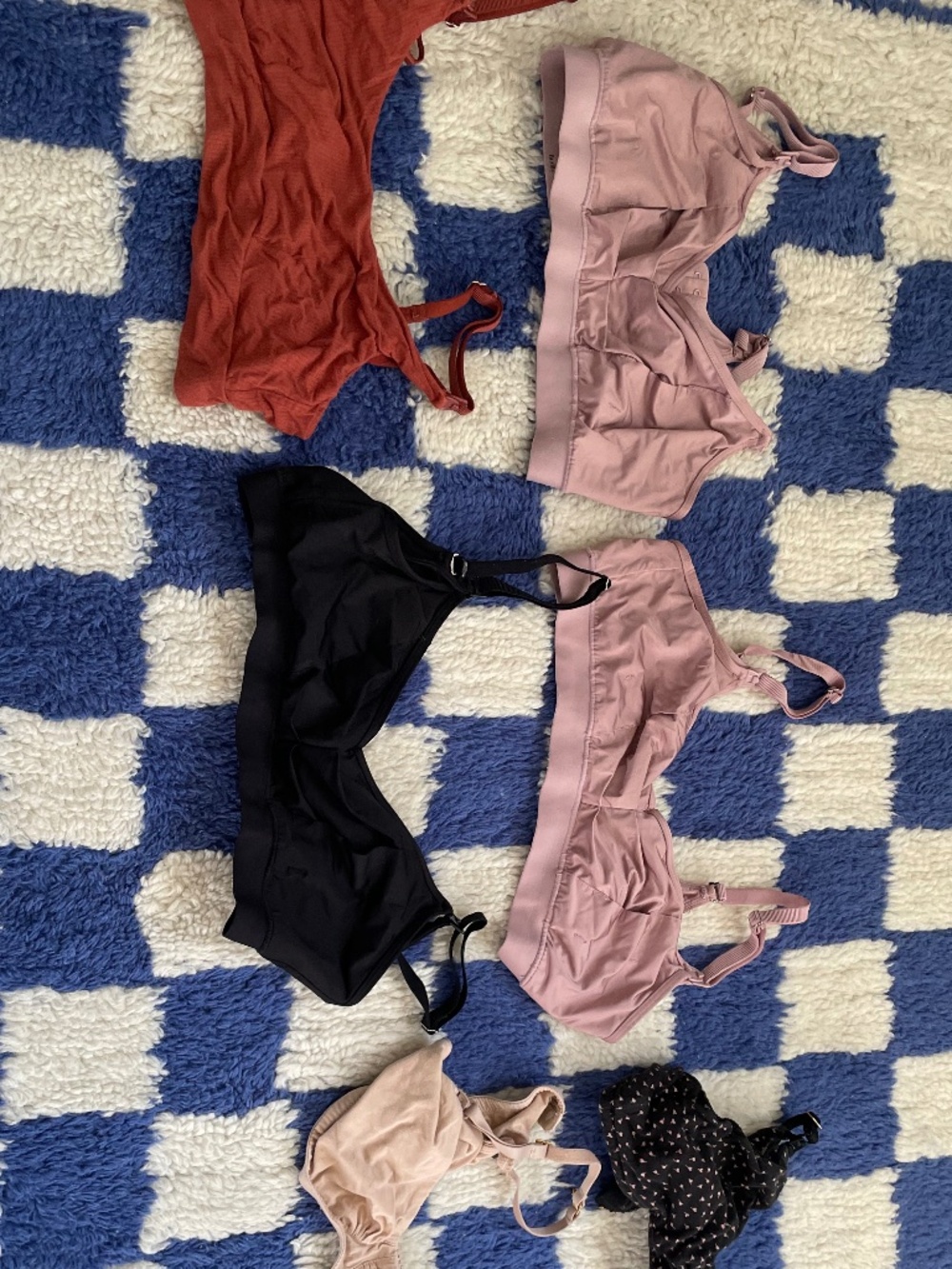 Bundle of nursing pumping bras